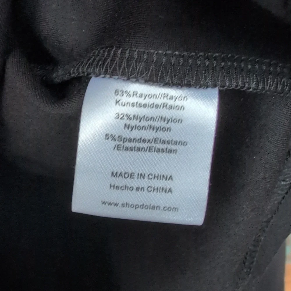 Dolan Black Left Coast Rhinestone Bow-Front Cardigan Top - Women's Medium - Picture 6 of 6